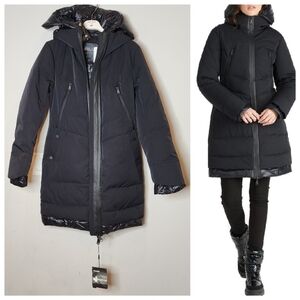 NWT PAJAR Canada Rimi Black Down Fill Urban Parka Coat Women's Size XS